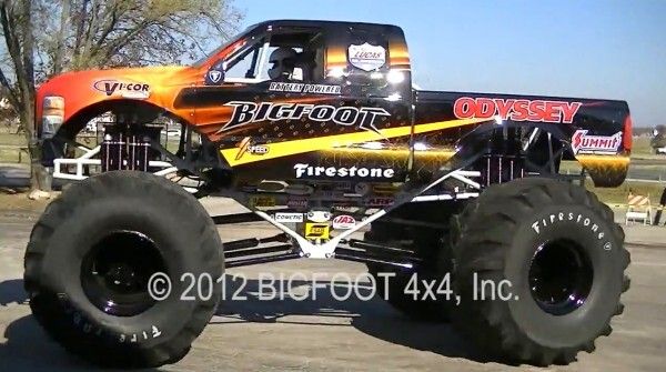 Der Bigfoot 20: der weltweit erste Monstertruck mit Elektroantrieb macht mit über 260 kW und 1100 Nm Autos umweltschonend platt (Bild: Bigfoot 4x4 Inc.)