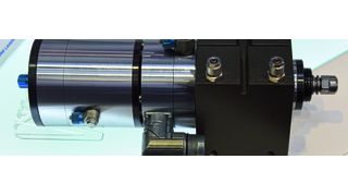 Kundenspezifische Frässpindel, die mit einem EC-Motor ausgestattet ist. (Stefanie Michel)