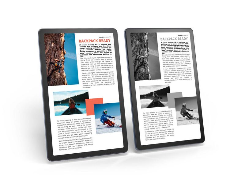 Für E-Books gibt es einen Lesemodus, der die Augen schonen soll. (Bild: Lenovo)