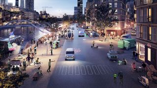 Eine fußgängerfreundliche Stadt muss nicht im Widerspruch zum Autoverkehr stehen. (Bild: Daimler)