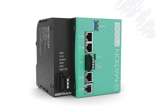 Die SPS G-Mation P6 von GEFRAN stellt Docker-Technologien bereit, durch die sich auch Bestandsmaschinen unkompliziert automatisieren lassen(Bild:  Gefran)