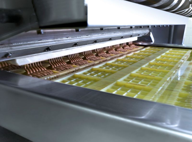 Beim Eintafelprozess wird die Druckluft für den Betrieb von Ventilen und Zylindern in den Maschinen benötigt.  (Bild: Alfred Ritter GmbH & Co. KG)