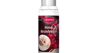 Made in Germany: Das neue Handdesinfektionsmittel von Caramba auf Ethanol-Basis. (Bild: Caramba)