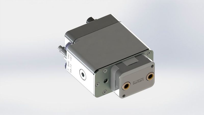 Die Größe der Dosierkammer bestimmt beim Pneumatic Dosing System das Dosiervolumen pro Hub und kann zwischen 150 und 750 μl liegen. (Bild: Bürkert)