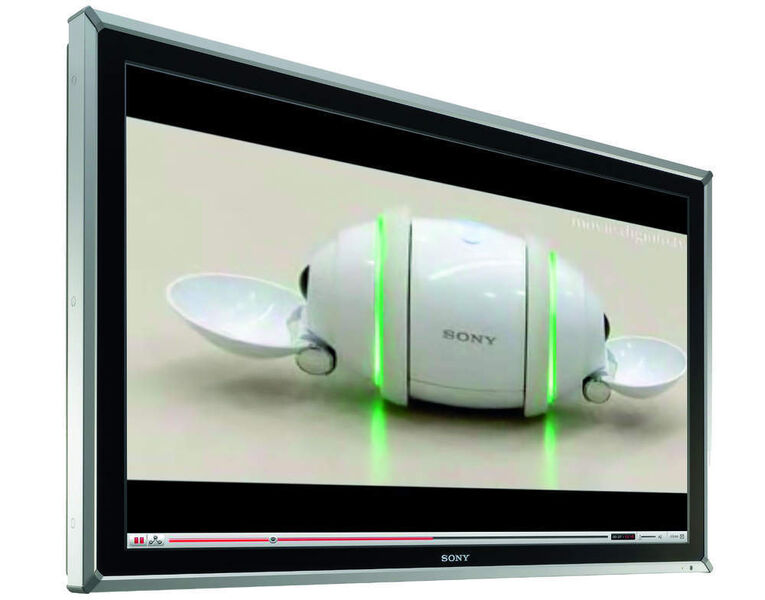 Das HD-Public-Display mit einem Youtube-Video vom Sony Rolly. (Archiv: Vogel Business Media)