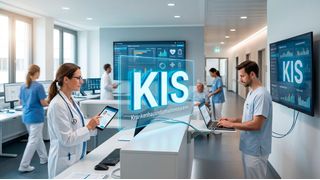 Gastautor Patrick Oestringer ist sicher: Das KIS wandelt sich vom zentralen Frontend zur zugrundeliegenden Datenstruktur, die Patienteninformationen zusammenführt. (Bild: Gemini / KI-generiert)
