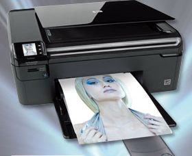 Der HP-Tintenstrahl-Drucker Photosmart B109a hat ein Touch-Display. (Archiv: Vogel Business Media)