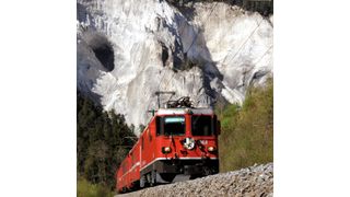 Bahntechnik-Relais: Komponenten der Industrieelektronik wie Relais mit zwangsgeführten Kontakten können für die Bahntechnik fit gemacht werden. (Bild: Rhätische Bahn, Tibert Keller)