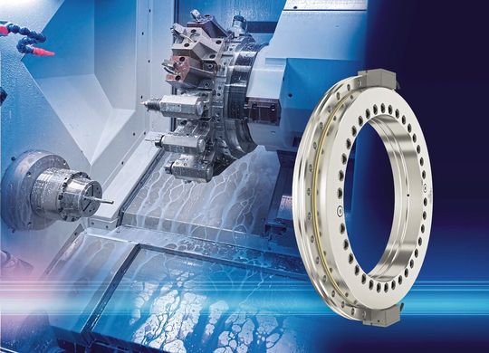 «RTB-ABS» kombiniert das Lager mit einem Absolutwertgeber, dadurch ist die Position der Drehachse direkt nach dem Einschalten bekannt.(Bild:  Unitec/Rodriguez GmbH)