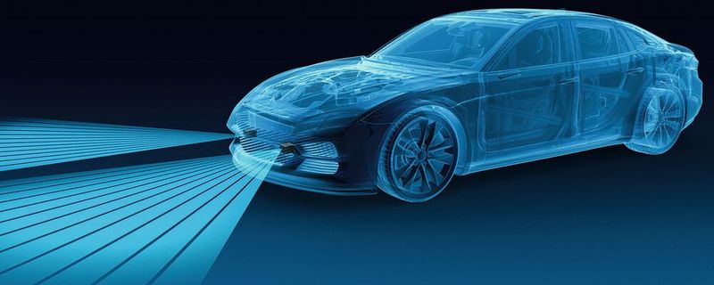 Lidar-Sensoren erfassen das Umfeld und dessen Objekte vor dem Fahrzeug und liefern damit zusätzliche Informationen.(Bild:  ZF Friedrichshafen)