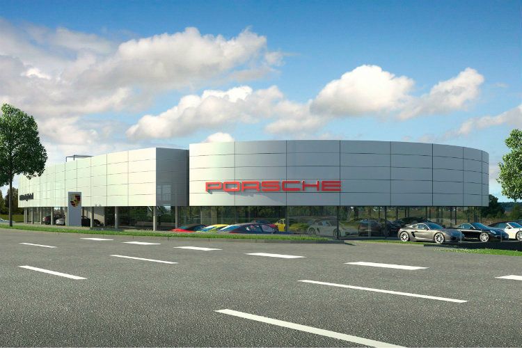 „2016 und 2017 werden zwei Investitionsjahre“, schildert Thilo Kamps, der Geschäftsführer der Bergkamener Kamps-Gruppe. In fast allen Betrieben stehen Umbauten an. Auch ihr Porsche-Zentrum in Bensberg will die Autohausgruppe, die sich auf den Vertrieb von Luxusmarken konzentriert, modernisieren und erweitern. (Kamps-Gruppe)