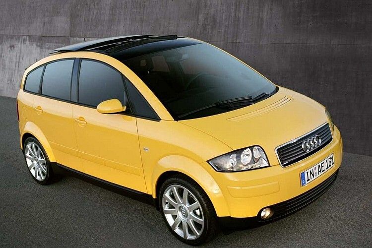 Heute ein Klassiker: Aliminium-Kleinwagen Audi A2 von 1999. (Foto: Audi)