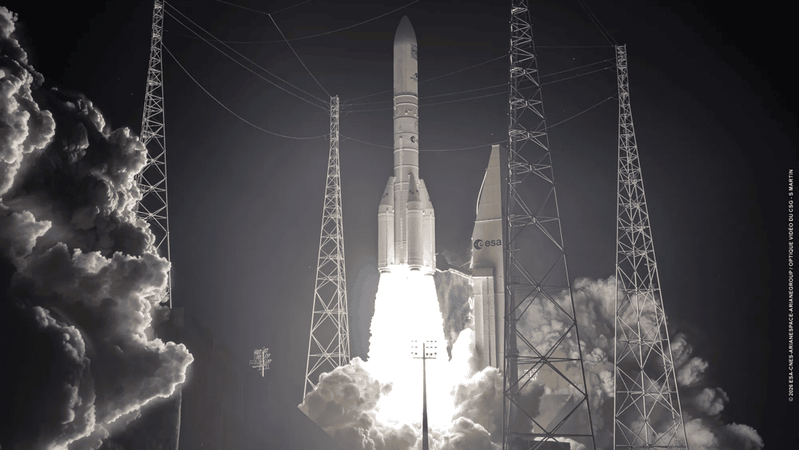 Ariane 6 is set to launch for the second time in a four-booster configuration from Kourou.(Source:  Arianespace)