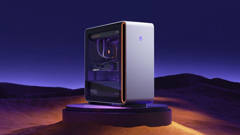 Der aktuelle Area-51 ist seit Januar mit AMD-Ryzen-9000-Prozessor erhältlich. Nun kommt als Spitzenmodell die Variante mit Ryzen 9 9950X3D2. (Bild:  Dell Technologies)
