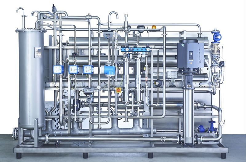 Kompaktanlage zur Direktversorgung mit Purified Water ohne Lager- und Verteilsystem. (Bild: Hager + Elsässer)