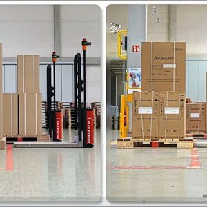 Digitaler Zwilling als Steuerzentrale: In den Logistikzentren der Otto Group sollen Roboterflotten unterschiedlicher Hersteller künftig über einen zentralen „Robotic Coordination Layer“ koordiniert und virtuell getestet werden. (Bild: Otto Group)