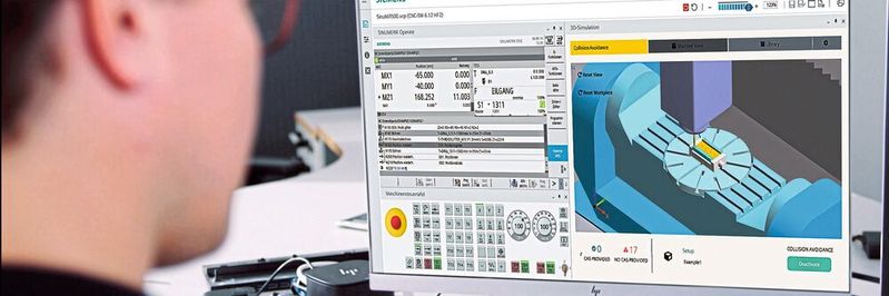 Mit dem digitalen Zwilling können Anwender unter anderem die Auslastung ihrer Werkzeugmaschinen verbessern.(Bild:  Siemens)