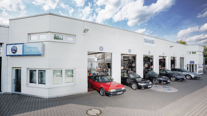 Saab Service Ratzmann: 15 Jahre Eigenständigkeit und 38 Jahre Sab-Markenbegeisterung haben im Markt Spuren hinterlassen.(Bild:  Ratzmann-Automobile)