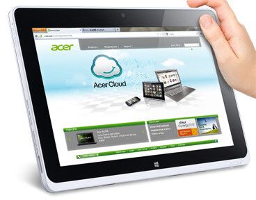 Die Iconia-W5-Serie ist mit der Acer-Always On-Technologie ausgestattet. Drücken Sie einfach die Taste und das Gerät wird bei bis zu drei Wochen Standby-Power wie ein Smartphone eingeschaltet und aktualisiert. (Bild: Acer)