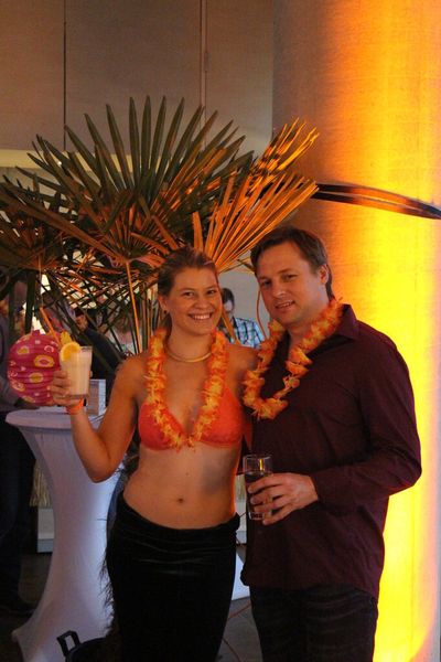 Outfit des Abends: Charlotte Scherping mit Andreas Hamann (Hamann Consulting EDV) (Bild: Nordanex)