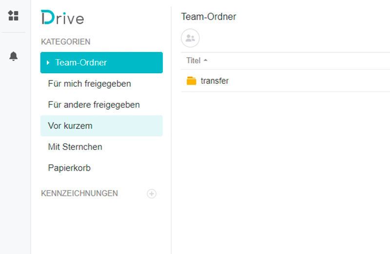 Zugriff auf die Drive-Webseite des NAS-Systems.  (Synology)