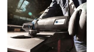 Mit der neuen Kantenfräse Trutool TKA 700 löst Trumpf die Vorgängerin TKA 500 ab. Mit der neuen lassen sich, wie es heißt, in Baustahl Fasenlängen 7 Millimeter anarbeiten.  (Trumpf)