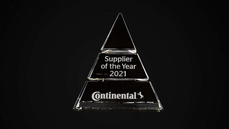 Continental hat die „Supplier of the Year 2021“-Awards Mitte Juli während einer virtuellen Veranstaltung verliehen.