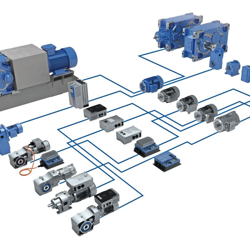 Antriebslösungen für Becherwerke werden aus einem modularen Baukastensystem für jede Becherwerkanwendung individuell zusammengestellt und konfiguriert.