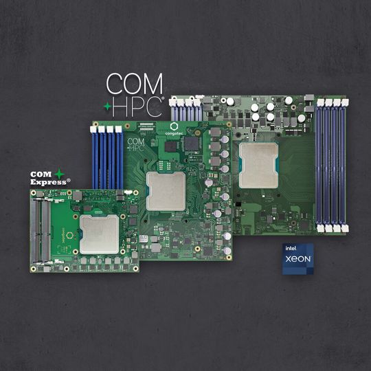 Bild 1: Die weltweit ersten COM-HPC Server-on-Modules mit Intel Xeon D Prozessoren befreien Edge-Server von den Einschränkungen klimatisierter Serverräume. Bild 1: Die weltweit ersten COM-HPC Server-on-Modules mit Intel Xeon D Prozessoren befreien Edge-Server von den Einschränkungen klimatisierter Serverräume.
