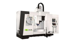 Vier Maschinen gibt es auf dem Messestand zu sehen: darunter das High Speed Double Column Center V1613HS.   (Kaast Werkzeugmaschinen)