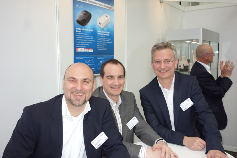 Das TP-Link-Team (v. l.): Marcus Knickmeier, Patrick Seuser und Thomas Jell (Bild: IT-BUSINESS)