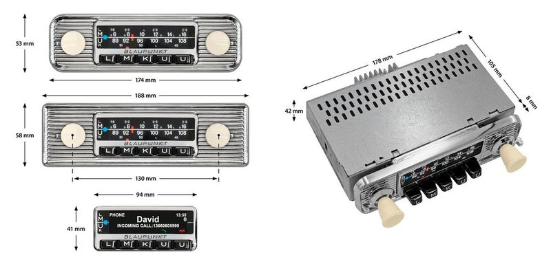 Und hier die Variante Franktfurt Stero Classic. (Bild: Blaupunkt)