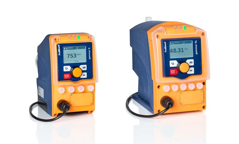 Für die Precursor-Herstellung eingesetzte ProMinentProdukte sind je nach erforderlicher Menge die langlebigen MagnetMembrandosierpumpe gamma/ X (bis 45 l/h) und gamma/ XL (bis 80 l/h), die  sich unter anderem durch eine schnelle Ansprechzeit auszeichnen. (Bild: ProMinent GmbH)