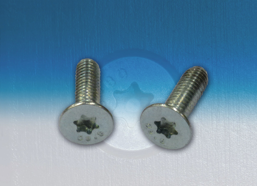 Countersunk screws for thermal insulating sheets