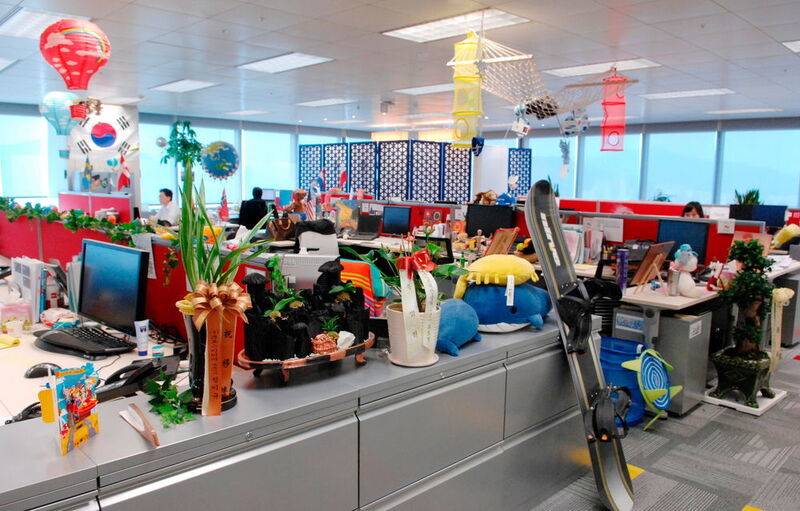 Der Arbeitsbereich in einer Google-Filiale in Südkorea. (Google)