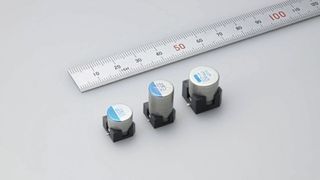 The new hybrid aluminum electrolytic capacitors of the HVX (-K) and HTX (-K) series from TAIYO YUDEN are designed for 48 V automotive applications and combine low ESR with high current capability and an operating temperature of up to 135 °C. (Image:  TAIYO YUDEN)