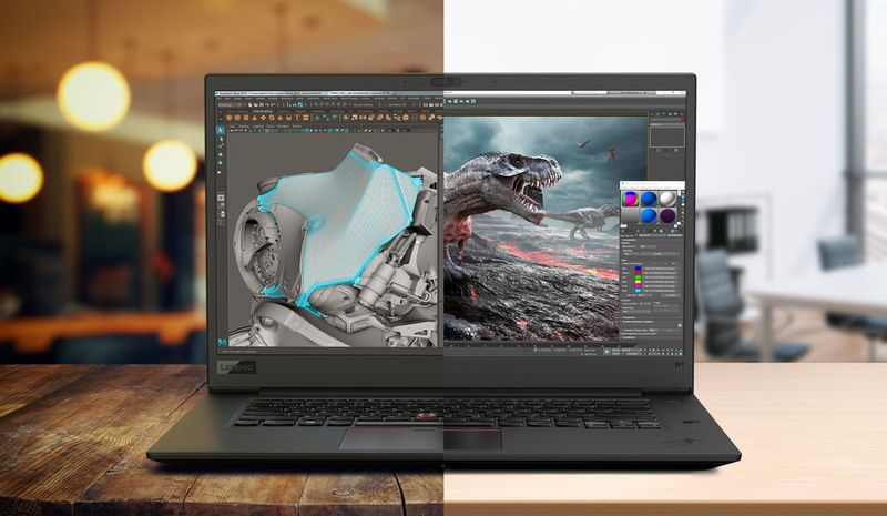 Lenovo bietet den 15,6-Zöller Thinkpad P1 mit mattem Full-HD- oder mit einem sehr hellen 4K-Display an. (Lenovo)