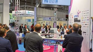 Auf einem zentralen Stand des VDW in Halle 9 können sich die Messebesucher über die Vorteile des Schnittstellenstandards Umati informieren. (Bild: Reinhold Schäfer)