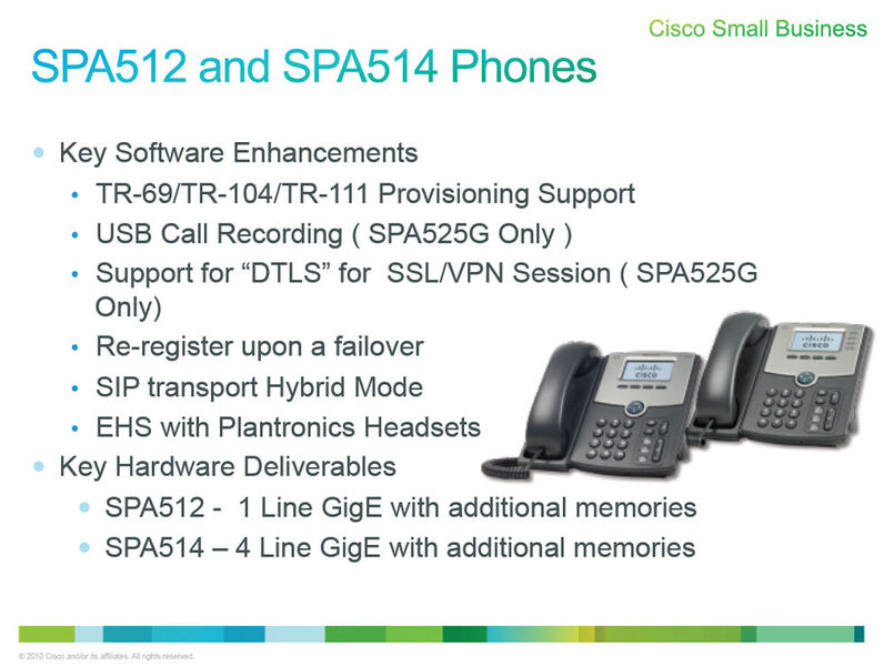 Abbildung 9: Die Funktionen der SIP-Telefone SPA 512 und SPA 514 im Überblick. (Bild: Cisco)