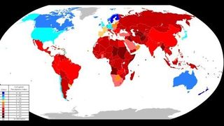 Vor allem in Asien, Afrika und Südamerika gehört Schmiergeld zum guten Ton. (Bild: Transparency International (2010), gemeinfrei)