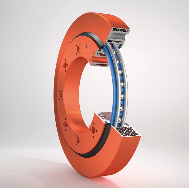 Das Lasersintern schafft im Inneren der Gehäuseringe eine Art Wabenstruktur, die den Ring
leichter macht und dennoch die nötige Stabilität verleiht. (Bild: Franke)