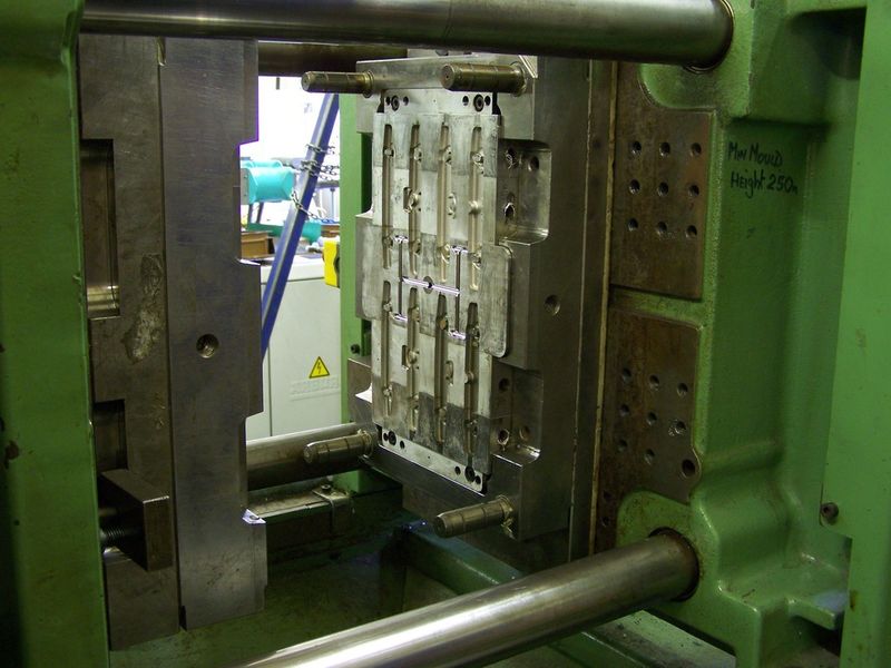 The finished multi-part tool is proven on BK Tooling’s own injection moulding machine. (Source: Renishaw)