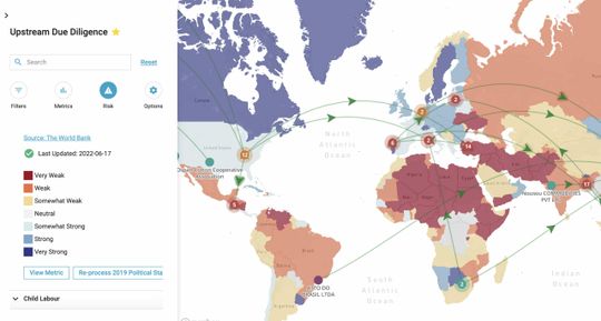 (Eine Supply-Chain-Mapping-Plattform wie Sourcemap unterstützt dabei, regulatorische Pflichten der Nachhaltigkeit zu erfüllen. (Bild: Sourcemap))