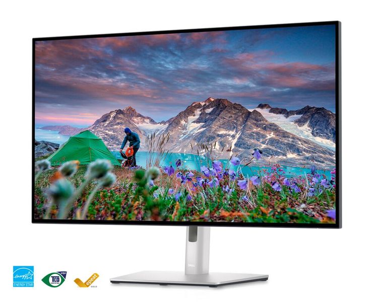 Ergänzend zu den Workstations stehen neue Bildschirme zur Verfügung: Die USB-C-Hub-Monitore Dell Ultra-Sharp 32 (im Bild) und 27 4K mit IPS-Black-Technologie sowie der USB-C-Hub-Monitor Dell Ultra-Sharp 30 im 16:10-Format.  (Bild: Dell)