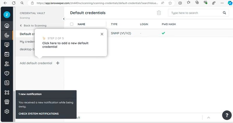 Lansweeper kann sich mit vorgegebenen Anmeldedaten an PCs anmelden. (Bild: Joos - Lansweeper)