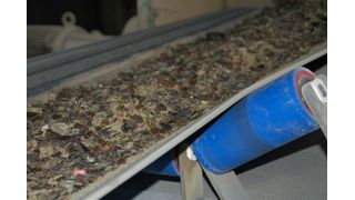 Abb.1: Trellex Kunststofftragrollen transportieren das Fördergurt-Gemisch aus Gemenge und Scherben. (Archiv: Vogel Business Media)