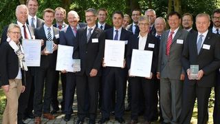 Preisträger im Konsortial-Benchmarking Technologiefrüherkennung 2014 (Bild: Fraunhofer IPT)