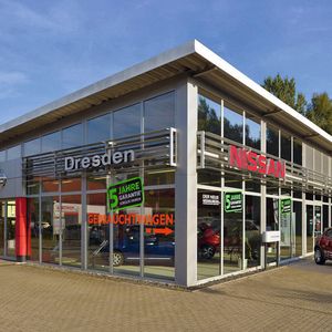 Nissan-Betrieb des Autocenters Dresden.