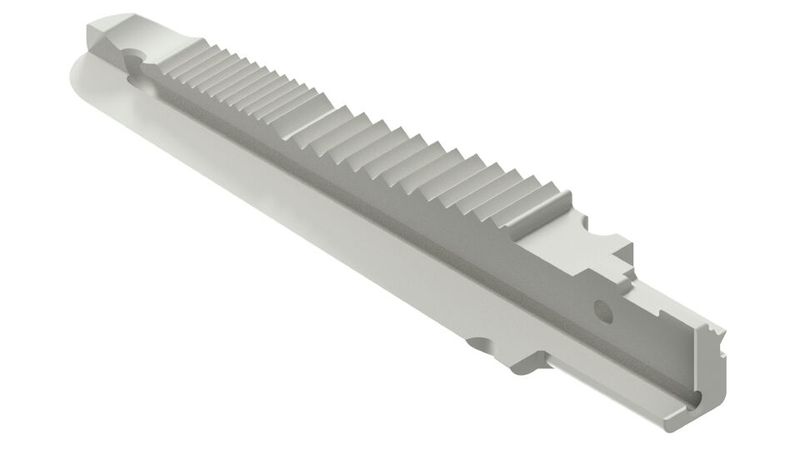 Die leichten Greifer (0,57 g) messen 19,5 mm x 4 mm x 2,5 mm und zeichnen sich durch hohe Dichte (> 6 g/cm³), außergewöhnliche Festigkeit und hohe chemische Beständigkeit aus. (Bild: grow platform GmbH)