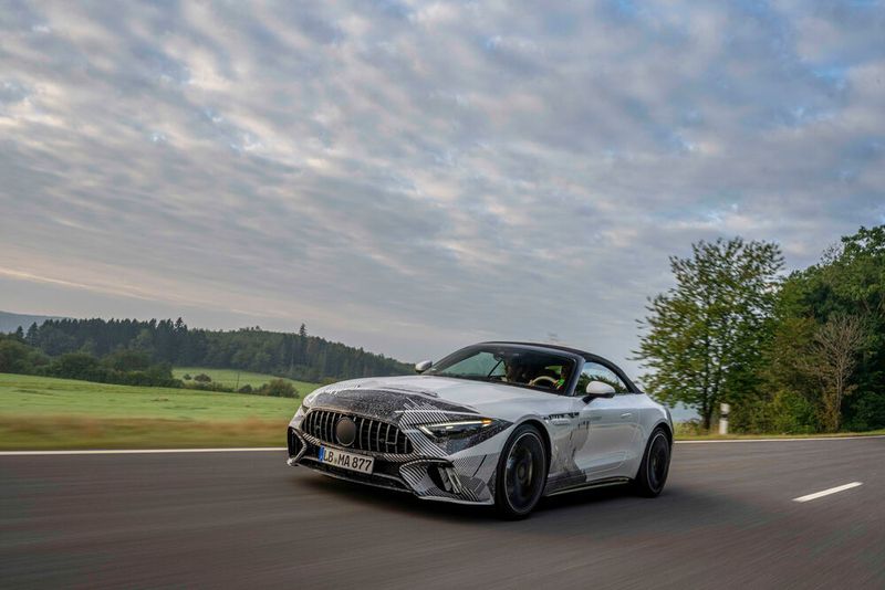 Der neue Mercedes SL bekommt gerade seinen Feinschliff. (Bild: Daimler)
